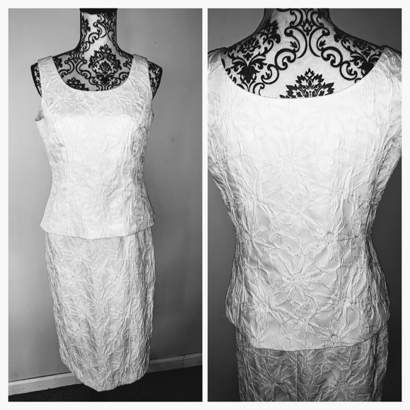 ❤️💜KASPER❤️💜3-PC. TEXTURED PENCIL SKIRT SUIT❤️💜 - Picture 2 of 8